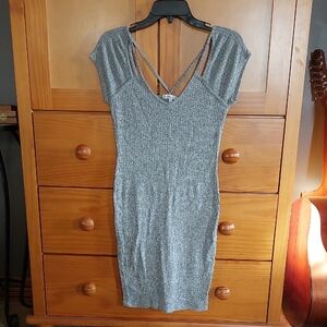 Charlotte Russe Silver Backless Dress